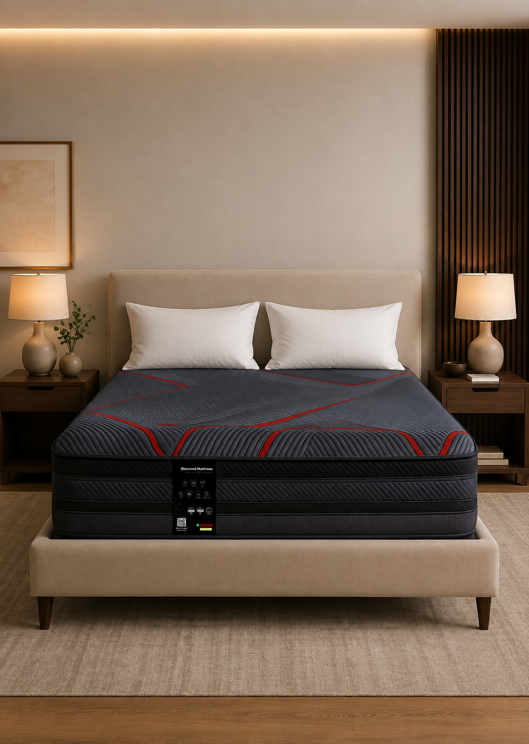 Aldora Diamond Memory Foam Mattress _ 28 cm